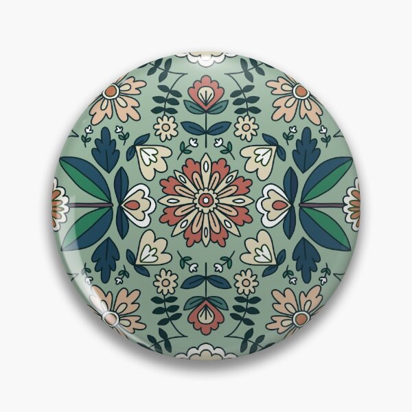 Item preview, Teal Floral Pattern  designed and sold by Lovely-Lemons.
