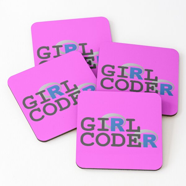 Item preview, Girl Coder in R! (on pink) designed and sold by Groenendijk.
