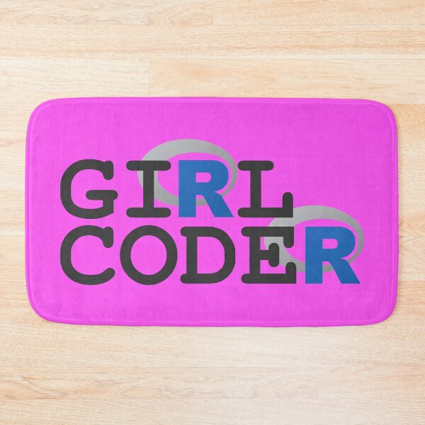 Item preview, Girl Coder in R! (on pink) designed and sold by Groenendijk.