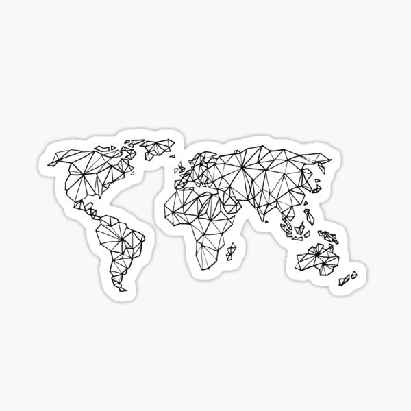 Item preview, Geometric Map designed and sold by Hailey Vasas.