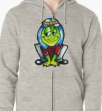 the frog Prince 00 Zipped Hoodie