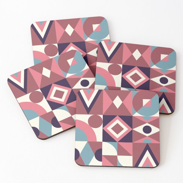 Item preview, Mid Century Geometric Shapes Pattern #2 designed and sold by AanmahStore.