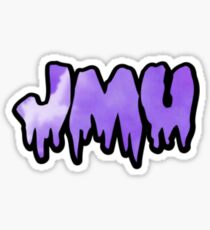 James Madison University JMU Purple Skies Drip Text Sticker