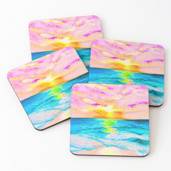 Item preview, Neon sunset beach designed and sold by fujinoart.