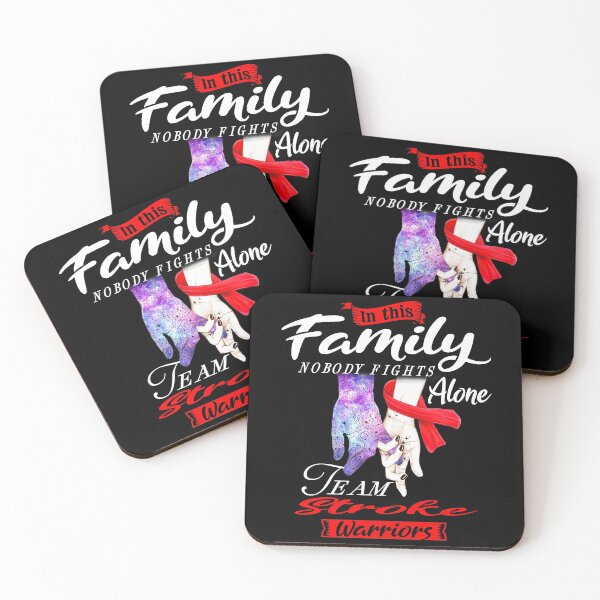 Item preview, In This Family Nobody Fights Alone Team Stroke Warrior designed and sold by deputylove.