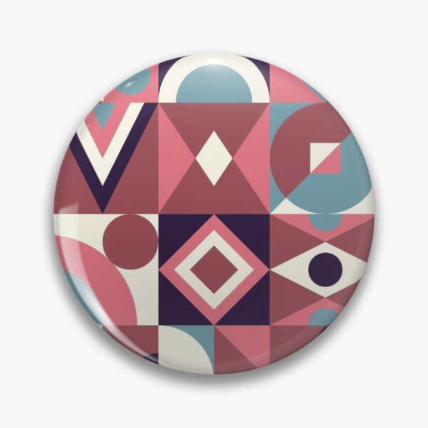 Item preview, Mid Century Geometric Shapes Pattern #2 designed and sold by AanmahStore.