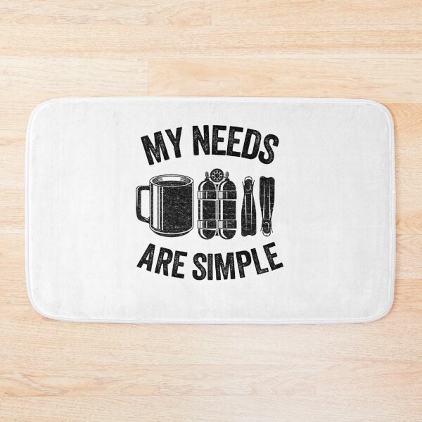 Item preview, Funny Scuba Diving Gift Coffee My Needs Are Simple designed and sold by Stronzi.