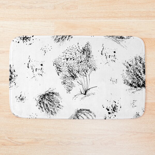 Item preview, Ink Plants - Black and White Pattern designed and sold by FEM-creative.