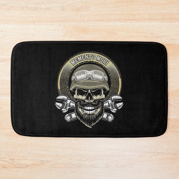 Item preview, Bearded motorcyclist, Memento Mori designed and sold by 1001karte.