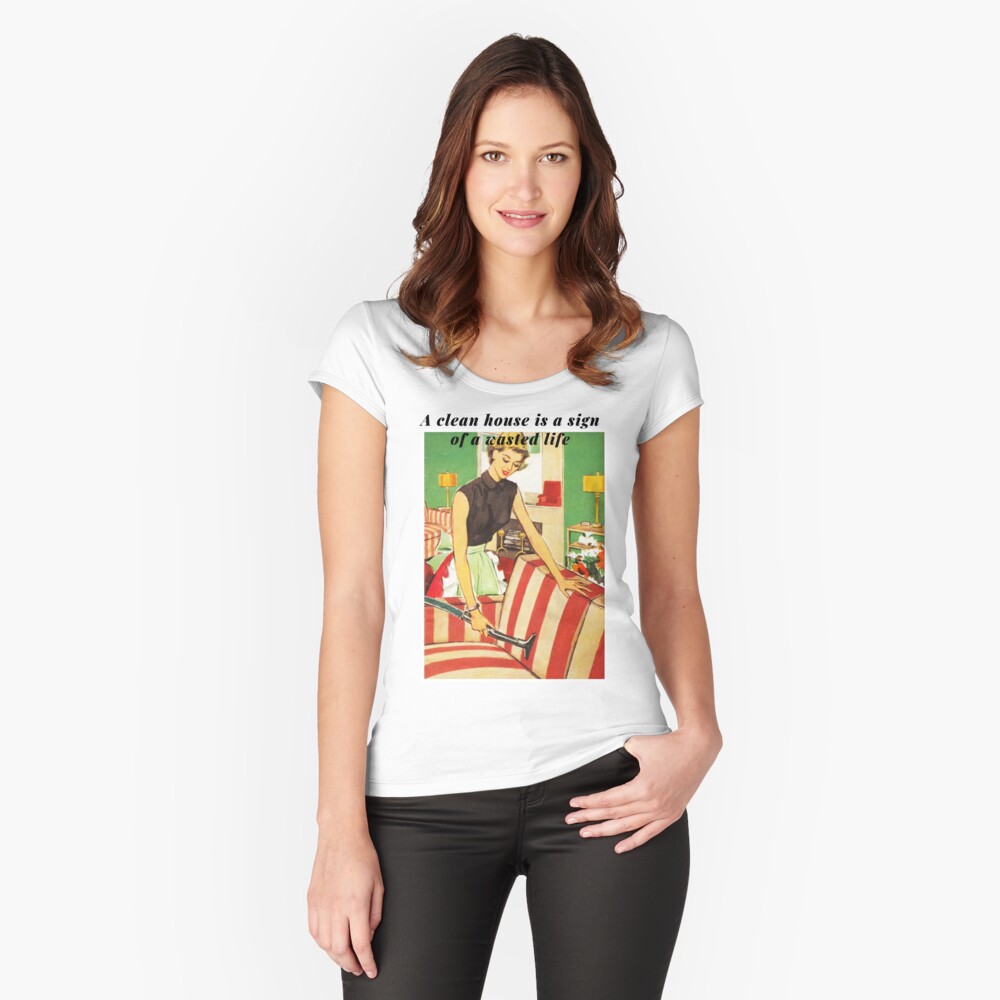 Item preview, Fitted Scoop T-Shirt designed and sold by dabluelady.