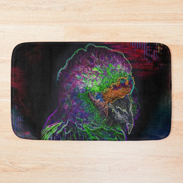 Item preview, Macaw Abstract Colorful Glow Neon Art designed and sold by McGee-Artistry.