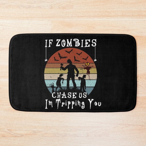 Item preview, Mens If Zombies Chase Us Im Tripping You Funny Graphic Novelty Halloween, Funny Vintage Graphic Novelty Halloween Gift For Boyfriend designed and sold by Rassitni.