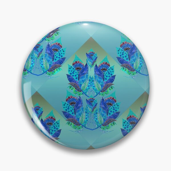 Item preview, Blue leaf pattern designed and sold by Hinii.
