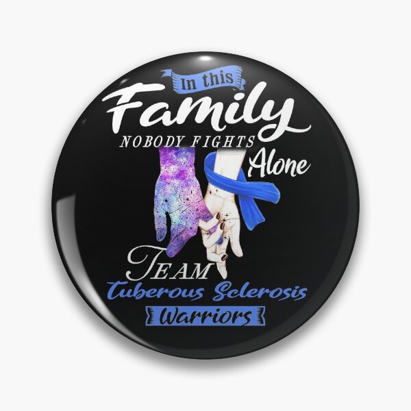 Item preview, In This Family Nobody Fights Alone Team Tuberous Sclerosis Warrior designed and sold by deputylove.