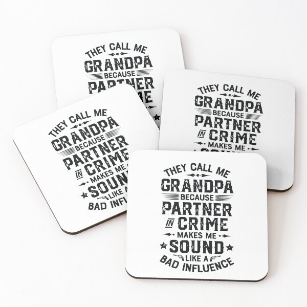 Item preview, They Call Me Grandpa Partner In Crime T shirt Fathers Day designed and sold by BanBay.