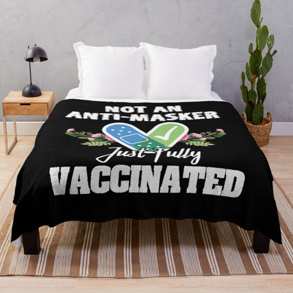 Item preview, Not An Anti-Masker Just Vaccinated Funny Retro designed and sold by Dressed For  Duty.