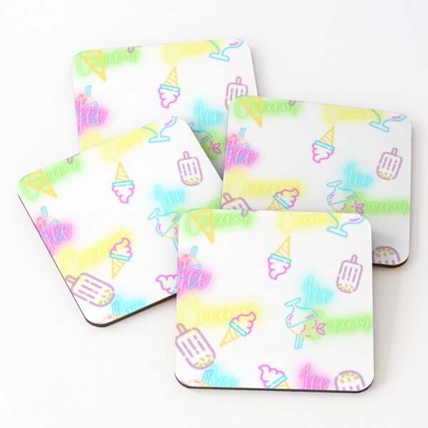 Item preview, neon ice cream  designed and sold by FACELESS MONKEY.