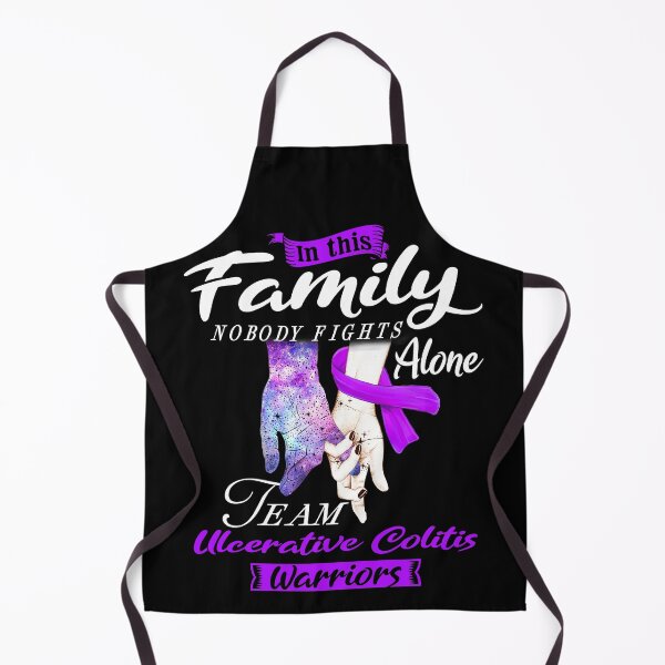 Item preview, In This Family Nobody Fights Alone Team Ulcerative Colitis Warrior designed and sold by deputylove.