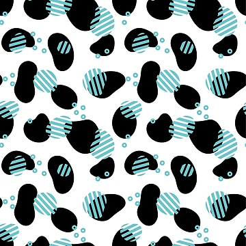Artwork thumbnail, Abstract shape pattern by Nikamii