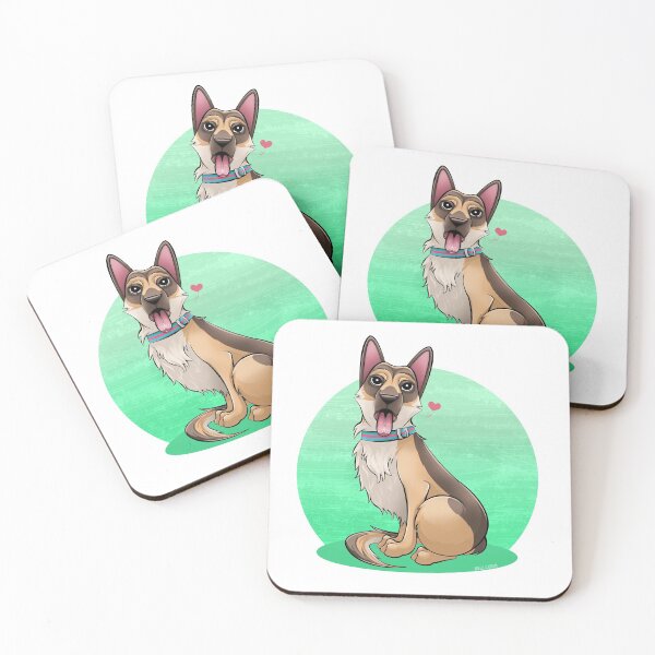 Item preview, Cartoon German Shepherd designed and sold by Angele Gougeon.