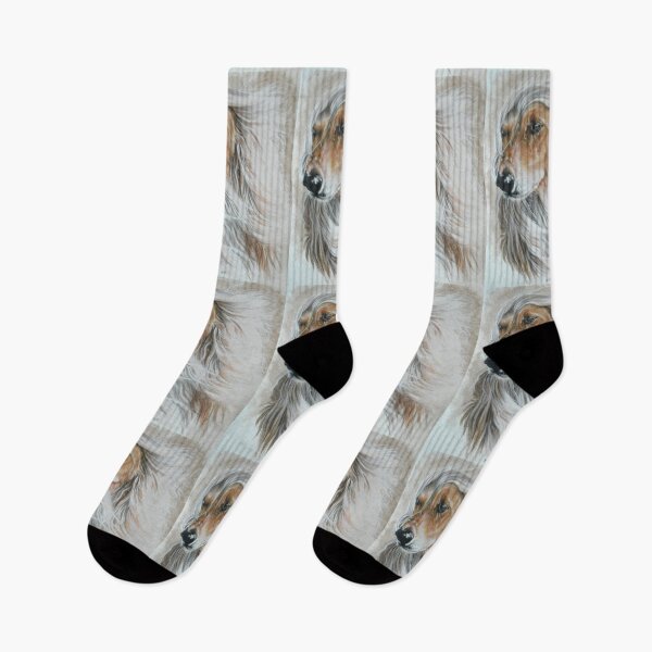 Item preview, Afghan Hound Portrait in Color designed and sold by BarbBarcikKeith.