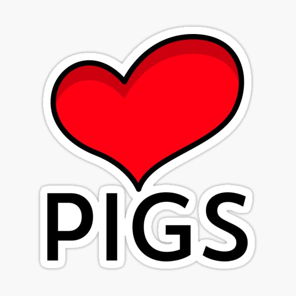 Love Pigs Sticker