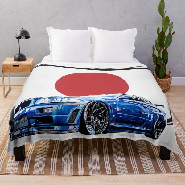 Item preview, Skyline R34 GT-R34 Japan Flag designed and sold by nicodrt.