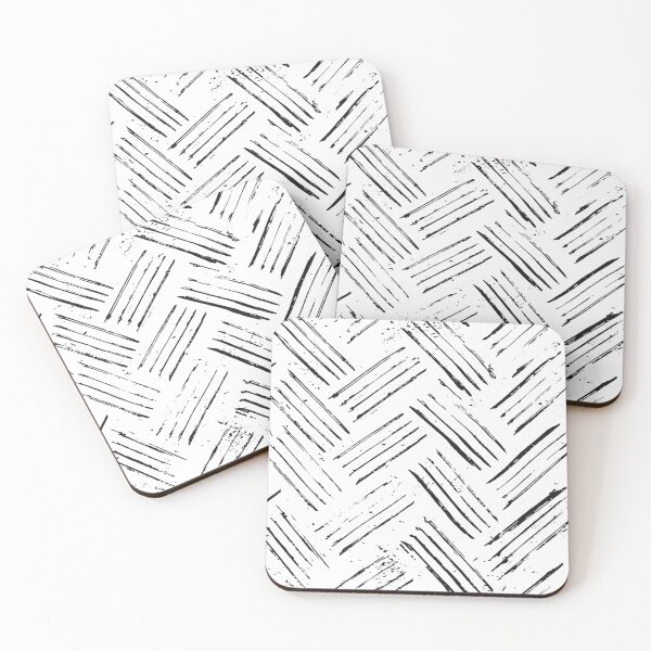 Item preview, #199 - Vintage abstract pattern in black and white - Retro - Kook art designed and sold by KookArt.