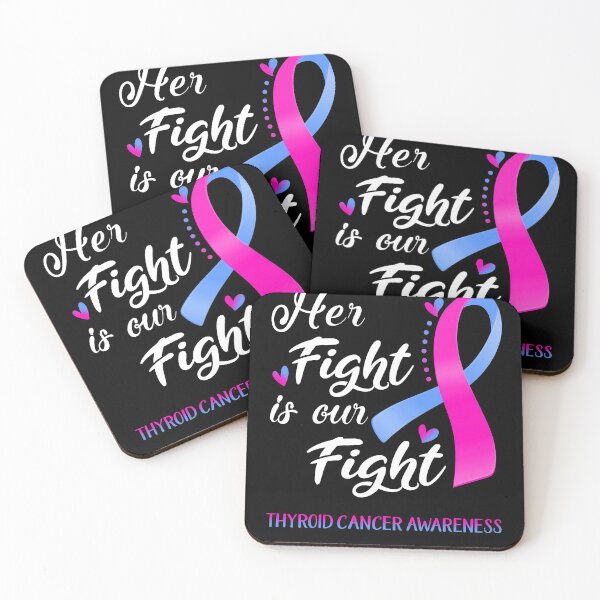 Item preview, Her Fight Is Our Fight Thyroid Cancer Awareness designed and sold by hvoid41.