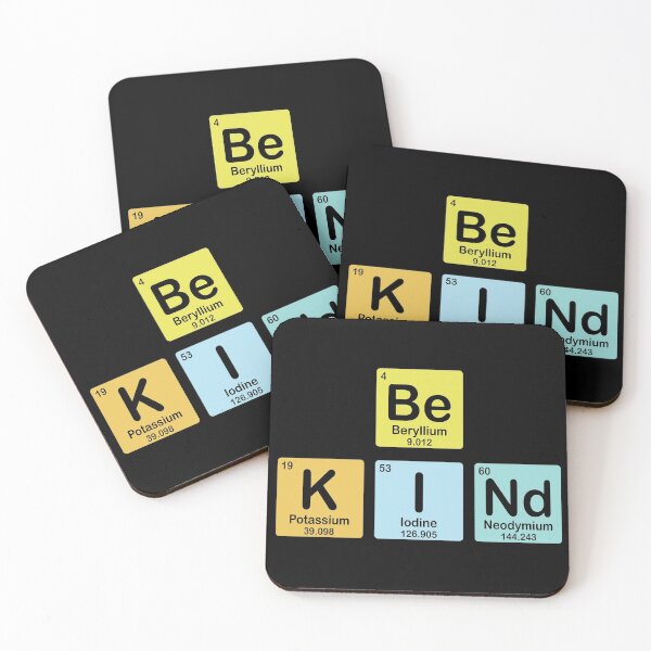 Item preview, The formula for kindness: Be + K + I + Nd = Be KINd (on black) designed and sold by Groenendijk.