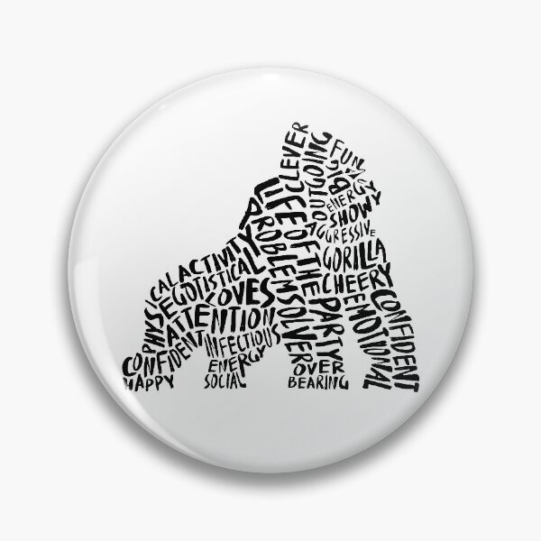 Item preview, Black Gorilla Spirit Animal designed and sold by kjeppson.