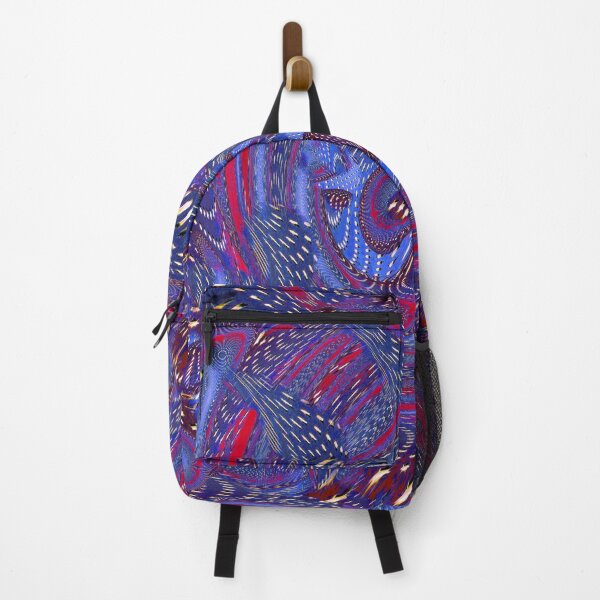 Item preview, Twisted Geometry Red- Blue 3 designed and sold by runati.