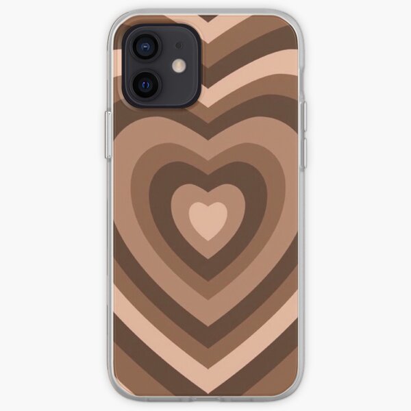 Étui phonecœur marron Coque souple iPhone