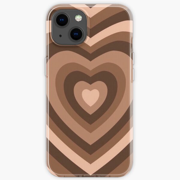 Brown heart phonecase iPhone Soft Case