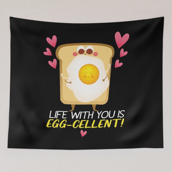 Item preview, LIFE WITH YOU IS EGG-CELLENT ! , FOOD LOVERS , GIFT FOR FOODIES   designed and sold by justbejoker.