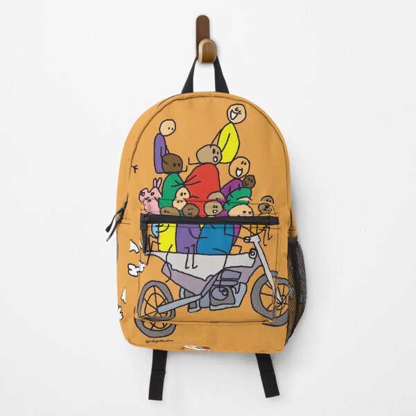 Item preview, Colorful Comical Motorbike Family designed and sold by RallyPointArt.