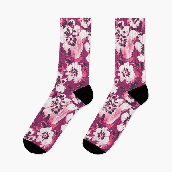 Item preview, White flowers and purple, violet, pink, black 2 designed and sold by WzoryOzdobne.