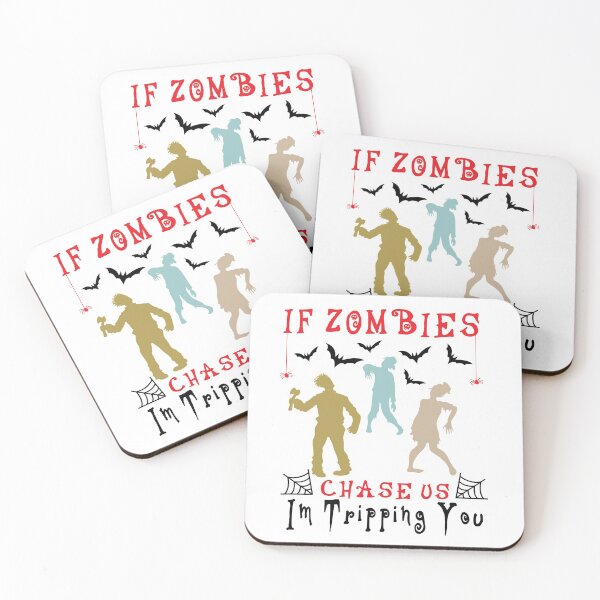 Item preview, Mens If Zombies Chase Us Im Tripping You Funny Graphic Novelty Halloween, Funny Vintage Graphic Novelty Halloween Gift For Boyfriend designed and sold by Rassitni.