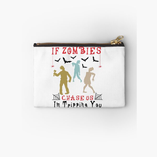Item preview, Mens If Zombies Chase Us Im Tripping You Funny Graphic Novelty Halloween, Funny Vintage Graphic Novelty Halloween Gift For Boyfriend designed and sold by Rassitni.