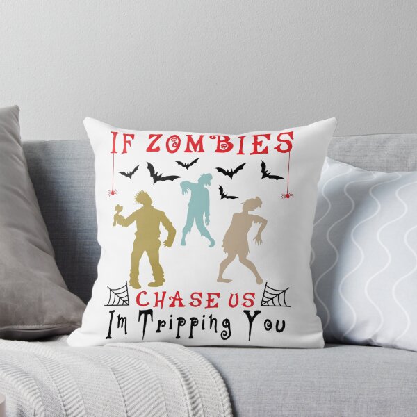 Item preview, Mens If Zombies Chase Us Im Tripping You Funny Graphic Novelty Halloween, Funny Vintage Graphic Novelty Halloween Gift For Boyfriend designed and sold by Rassitni.