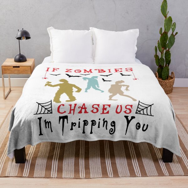 Item preview, Mens If Zombies Chase Us Im Tripping You Funny Graphic Novelty Halloween, Funny Vintage Graphic Novelty Halloween Gift For Boyfriend designed and sold by Rassitni.