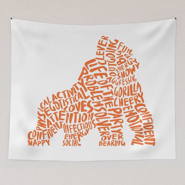 Item preview, Orange Gorilla Spirit Animal designed and sold by kjeppson.