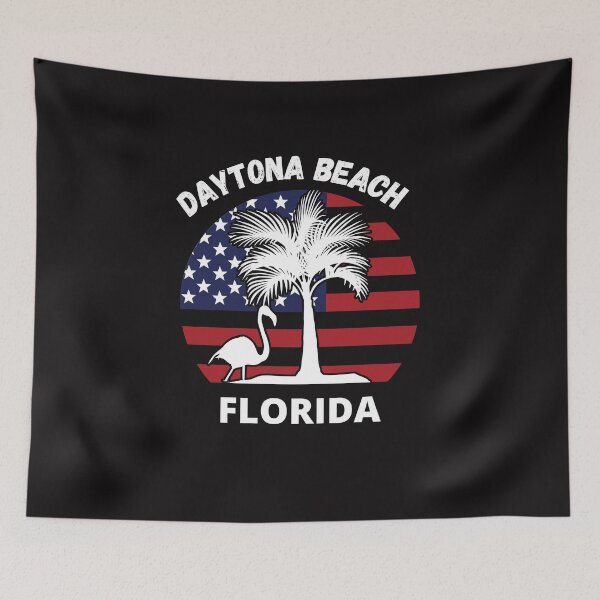 Item preview, Daytona Beach Florida American Flag Sunset Summer designed and sold by Samsdesignshop.