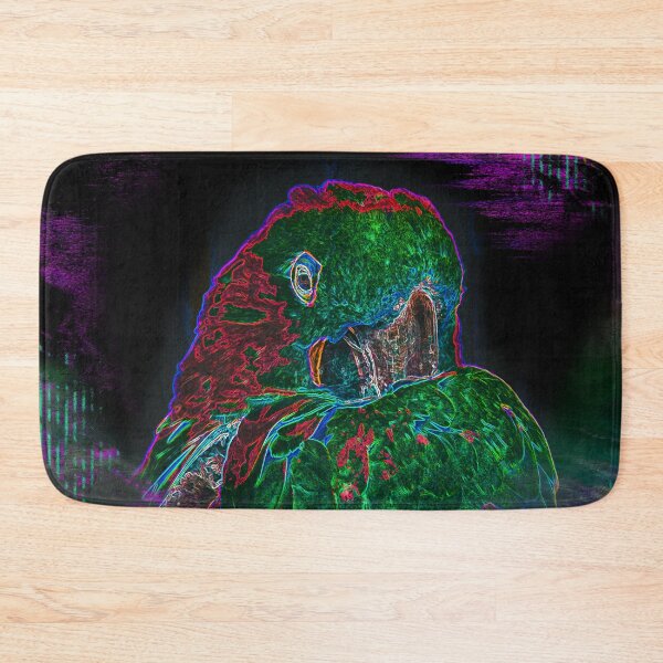 Item preview, Macaw BIrd Glowing Neon Colorful Art designed and sold by McGee-Artistry.