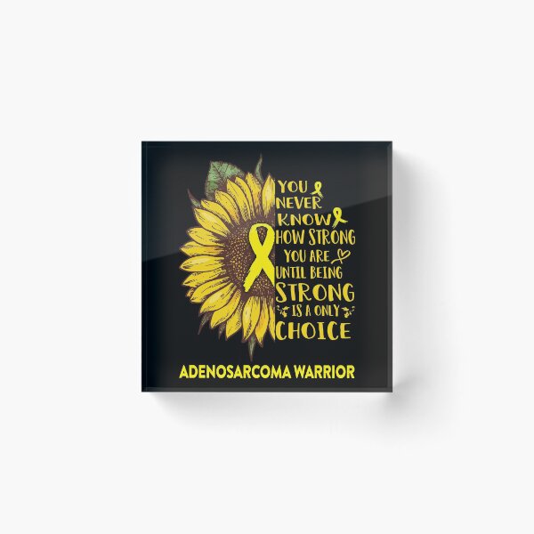 Item preview, Adenosarcoma Warrior You Never Know How Strong You Are Sunflower Lover Gifts designed and sold by radianen.