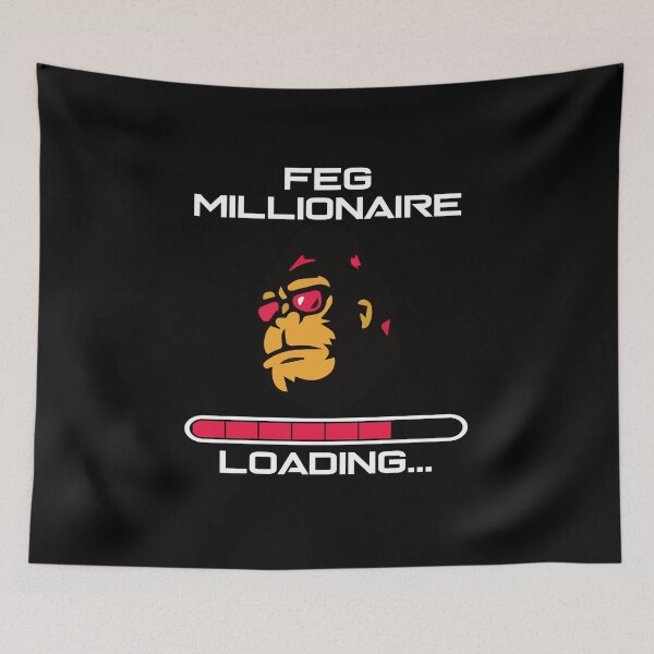 Item preview, FegToken Millionaire Feg Hodl Crypto designed and sold by PinkyTree.