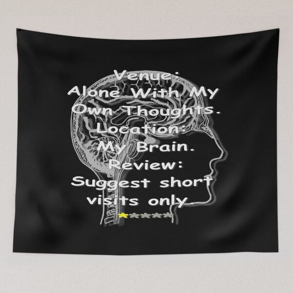 Item preview, My Bad Brain Review Mental Health Depression Anxiety Humor designed and sold by CheekyPuppy.