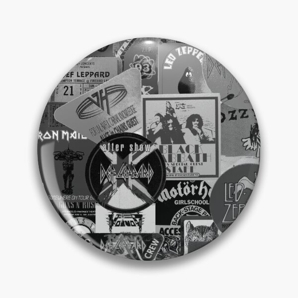 Item preview, I miss concerts - hard rock and heavy metal ticket stubs and backstage passes BW designed and sold by Iheartrecords.