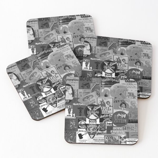 Item preview, I miss concerts - hard rock and heavy metal ticket stubs and backstage passes BW designed and sold by Iheartrecords.