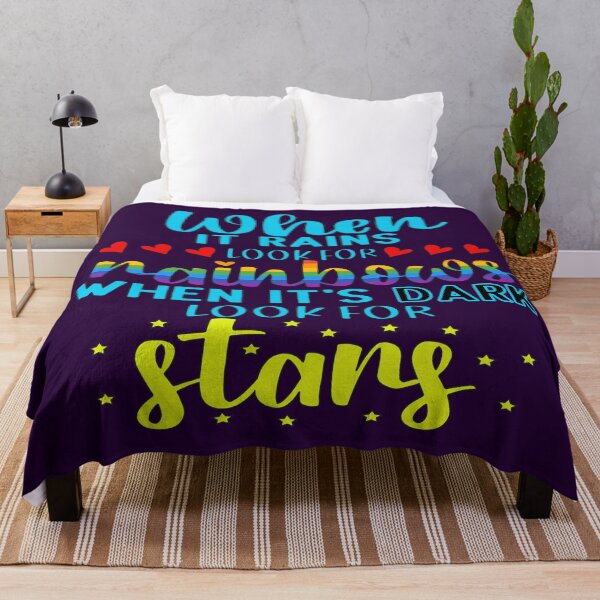 Item preview, When It Rains Look For Rainbows When It's Dark Look For Stars designed and sold by goodguy53.